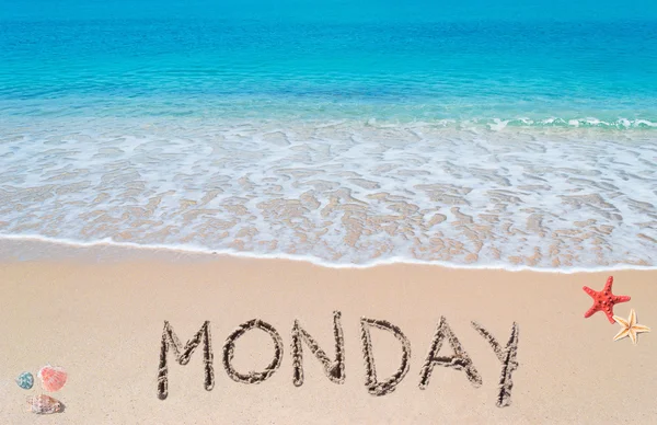 Monday on a tropical beach — Stock Photo, Image