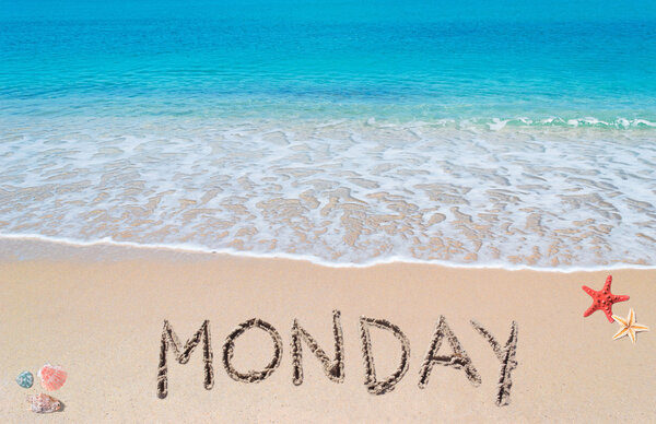 monday on a tropical beach