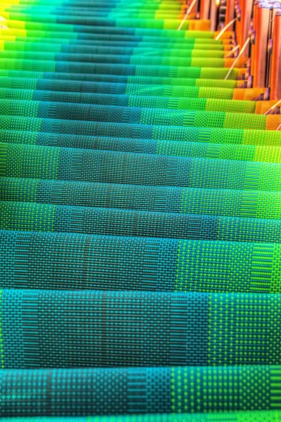 Fila de sillas de playa en tono hdr —  Fotos de Stock