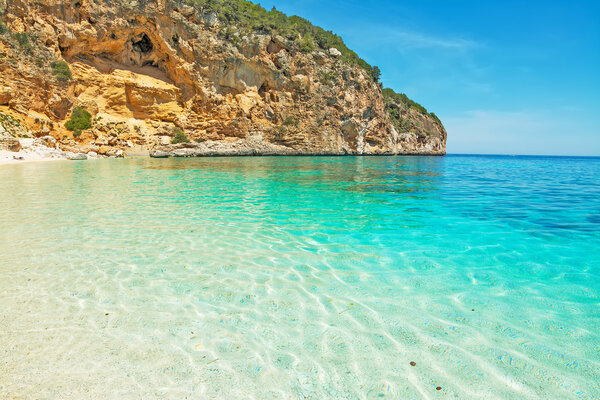 Cala Biriola on a clear summer day