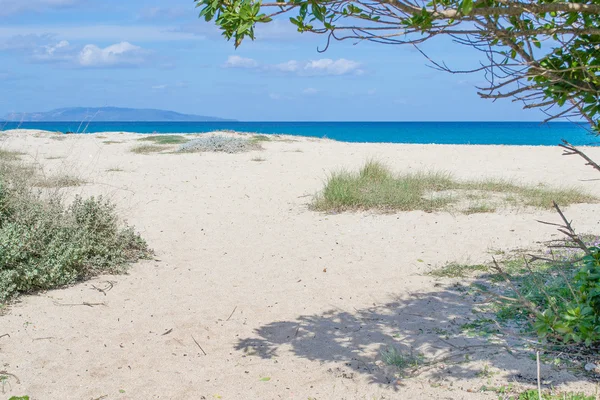 Fiume Santo beach on a clear spring day — Stock Photo, Image