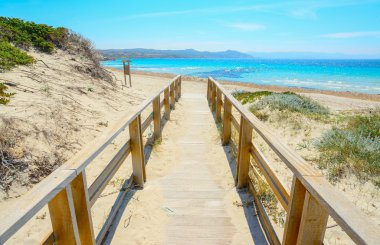 Capo Testa Beach Boardwalk