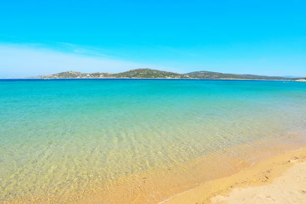 Golden shore in Porto Pollo beach — Stock Photo, Image