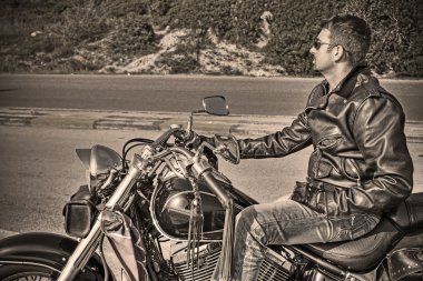 motosiklet ve motosiklet vintage etkisi