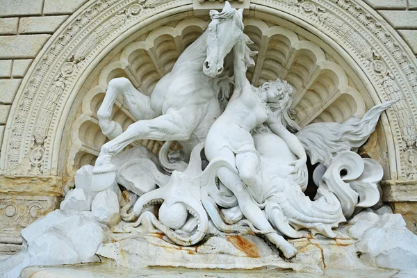 Estátua de Cavallo Marino e Ninfa — Fotografia de Stock