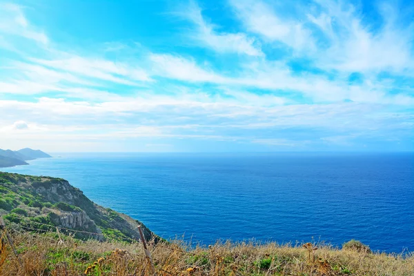 Sardinia coastline on a cloudy day — Stock Photo, Image