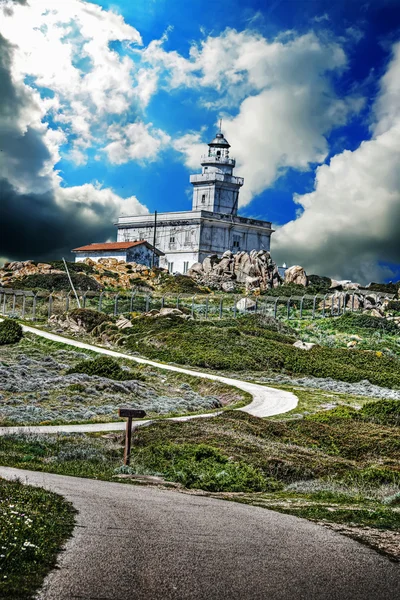 Lighthouse under a dramatic sky — Stock Photo, Image