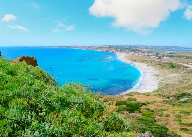 San Giovanni beach bulutlar altında