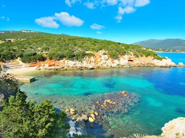 Wolken boven Cala Dragunara — Stockfoto