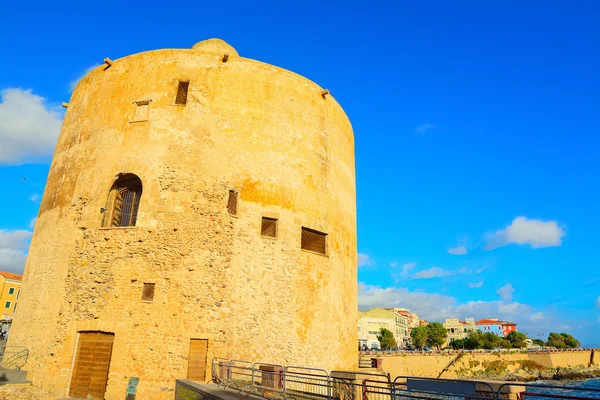 Sighting tower in Alghero shore — Stock Photo, Image