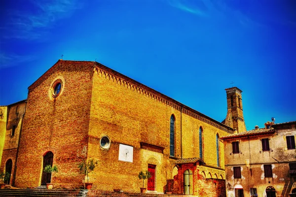 Igreja de Sant 'Agostino em San Gimignano — Fotografia de Stock
