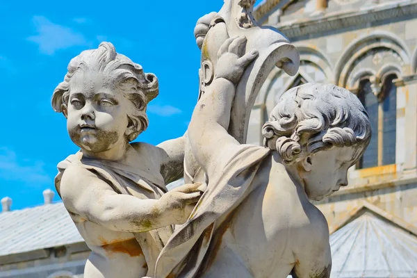Close up of Putti fountain in Pisa — Stock Photo, Image