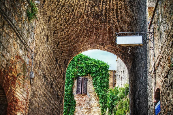 Souterrain médiéval à San Gimignano — Photo