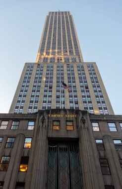 New York, ABD - 07 Ekim 2024: Manhattan 'daki dünyaca ünlü Empire State Binası