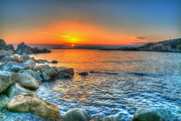 Colorful sunset in Alghero — Stock Photo, Image