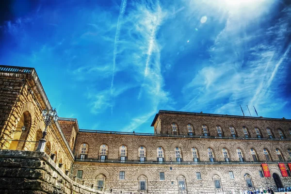 Tarihi Floransa parlayan bir güneş altında bina — Stok fotoğraf