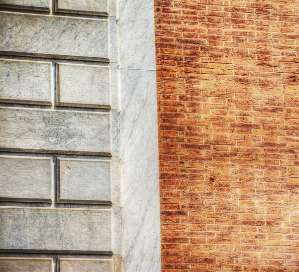 White and orange wall — Stock Photo, Image