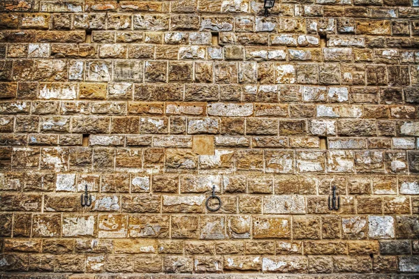 Yellow brick wall in hdr — Stock Photo, Image