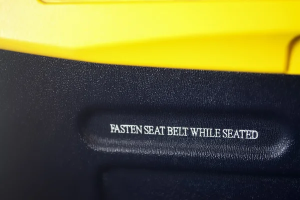 Fasten seat belt — Stock Photo, Image