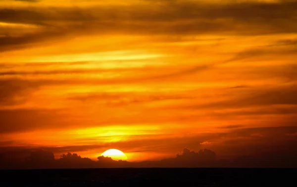 Pomarańczowe niebo w Sardynia — Zdjęcie stockowe