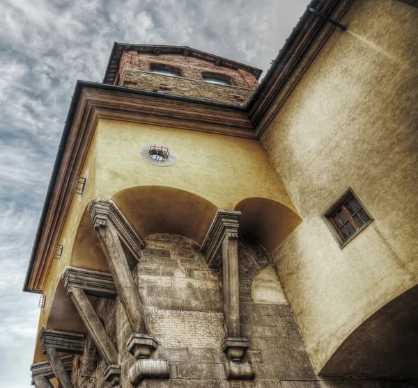 Podepřena budovy v Ponte Vecchio v hdr — Stock fotografie