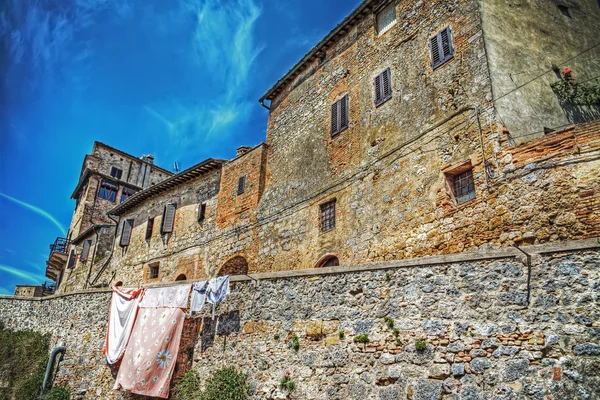 Rusztikus sarok San Gimignano hdr — Stock Fotó