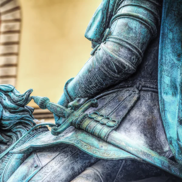 Cosimo ı Piazza della Signoria heykeli — Stok fotoğraf