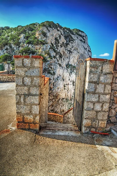 Grotte di Nettuno wejście w Capo Caccia — Zdjęcie stockowe