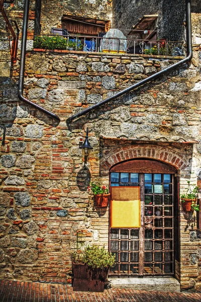 Canto rústico em San Gimignano — Fotografia de Stock