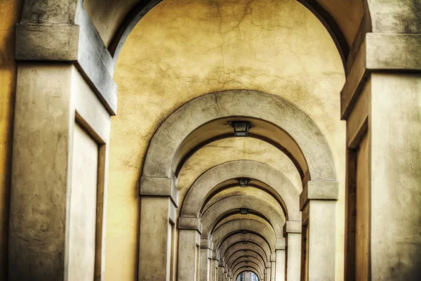 Arcade in Florence in hdr — Stock Photo, Image