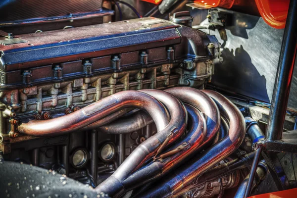 Moteur de voiture de course en hdr — Photo