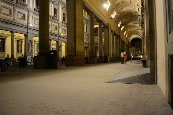 Galleria degli Uffizi gece — Stok fotoğraf