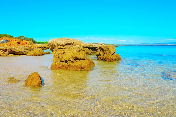 Rocks in Lazzaretto beach — Stock Photo, Image