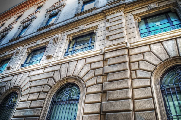 Fachada colorida del edificio en Florencia —  Fotos de Stock