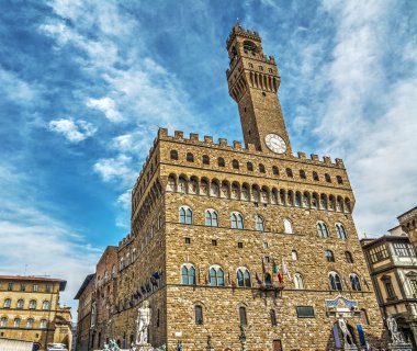 Piazza della Signoria Floransa'da Palazzo Vecchio