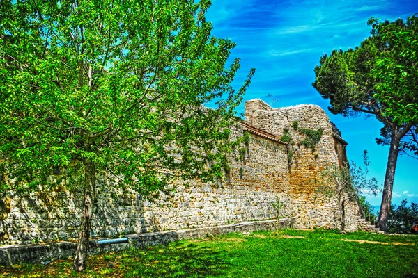 Muro antiguo en San Gimignano — Foto de Stock