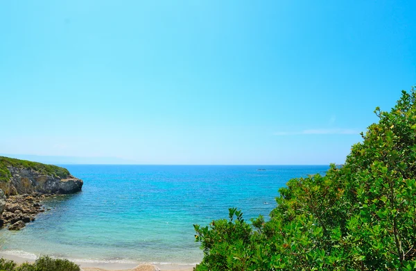 Turquoise water in Alghero shore — Stock Photo, Image