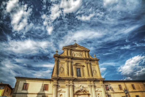 Chiesa di San Marco sotto un cielo drammatico — Foto Stock