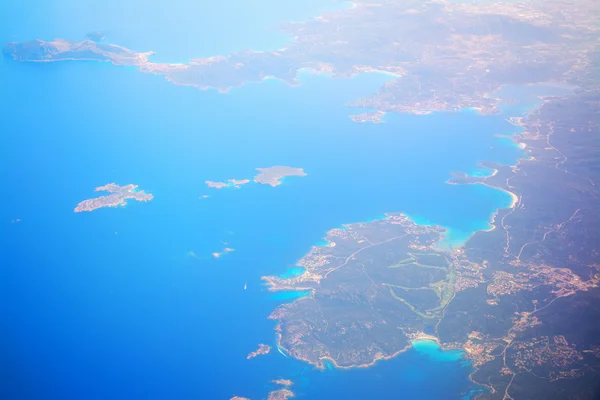イタリアの海岸線の航空眺め — ストック写真