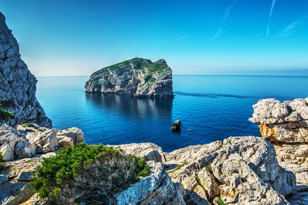 Foradada Adası'nda açık bir günde