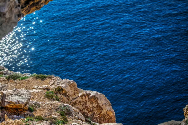 Blue sea in Capo Caccia — Zdjęcie stockowe