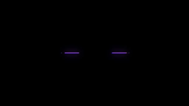 水平方向の輝線。横型ピンクバー — ストック動画
