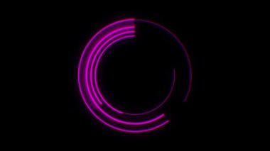 Pembe Çember Aralı Şekil Tasarım Grafiği.