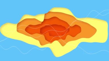 Renkli şekiller. Soyut arkaplan canlandırması.