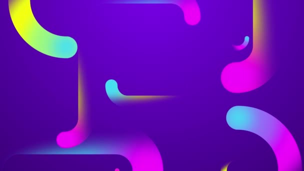 Colorful shapes. Abstract background animation. — Stock Video