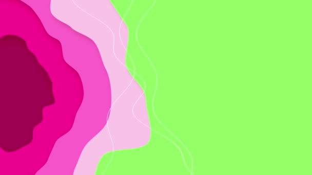 Des formes colorées. Animation abstraite de fond. — Video