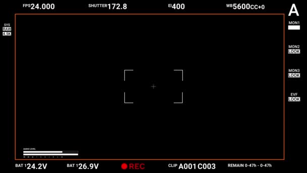 비디오 레 코더. 애니메이션을 연주 한다. Screen 모드 영상. — 비디오