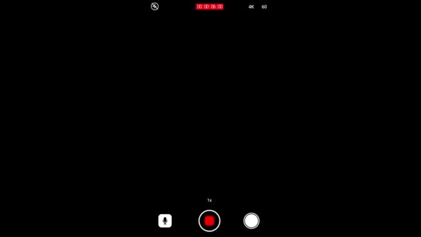 Video recorder. Play Animation. Screen mode footage. — Stock Video