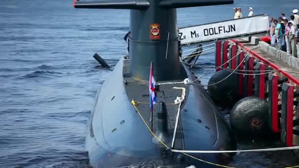 オランダの潜水艦ドルフィン — ストック動画
