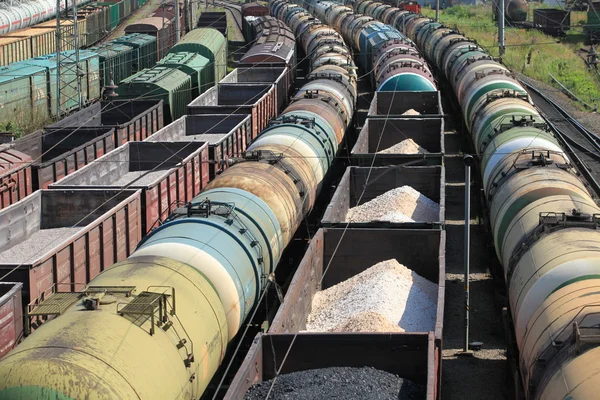 Trasporto ferroviario di prodotti petroliferi — Foto Stock